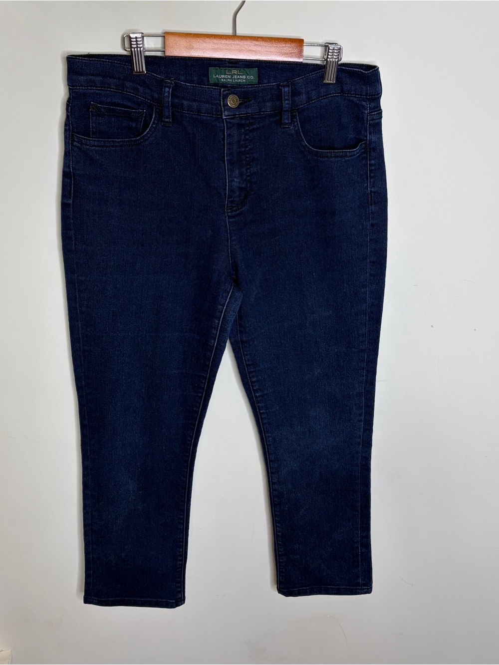 LRL Lauren Jeans Co. Classic Straight Cropped Jeans 8